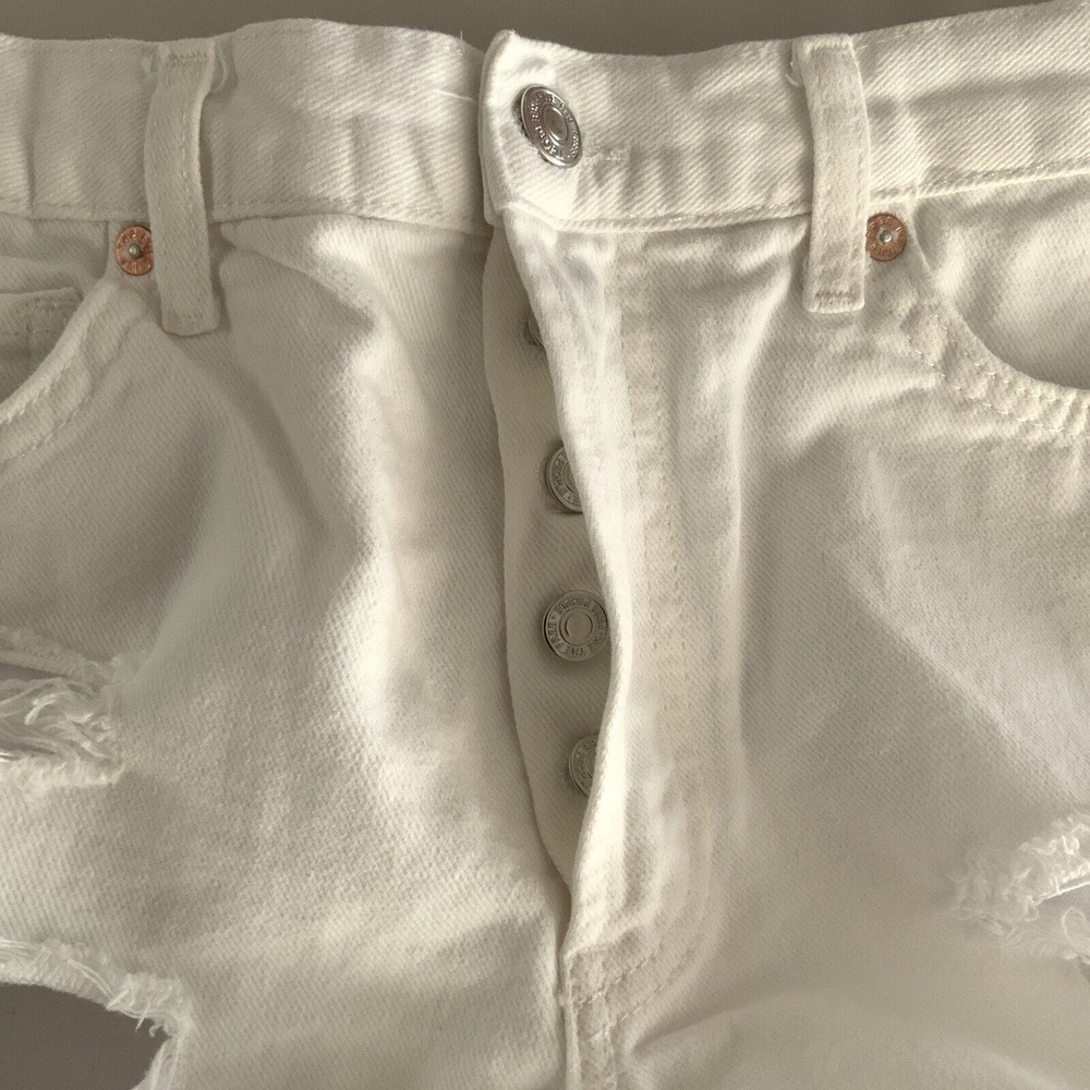 We The Free Distressed Shorts Raw Hem Rigid 25 - Picture 10 of 11